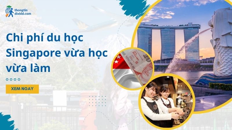 Chi phí du học Singapore vừa học vừa làm: Cần khoảng bao nhiêu tiền?